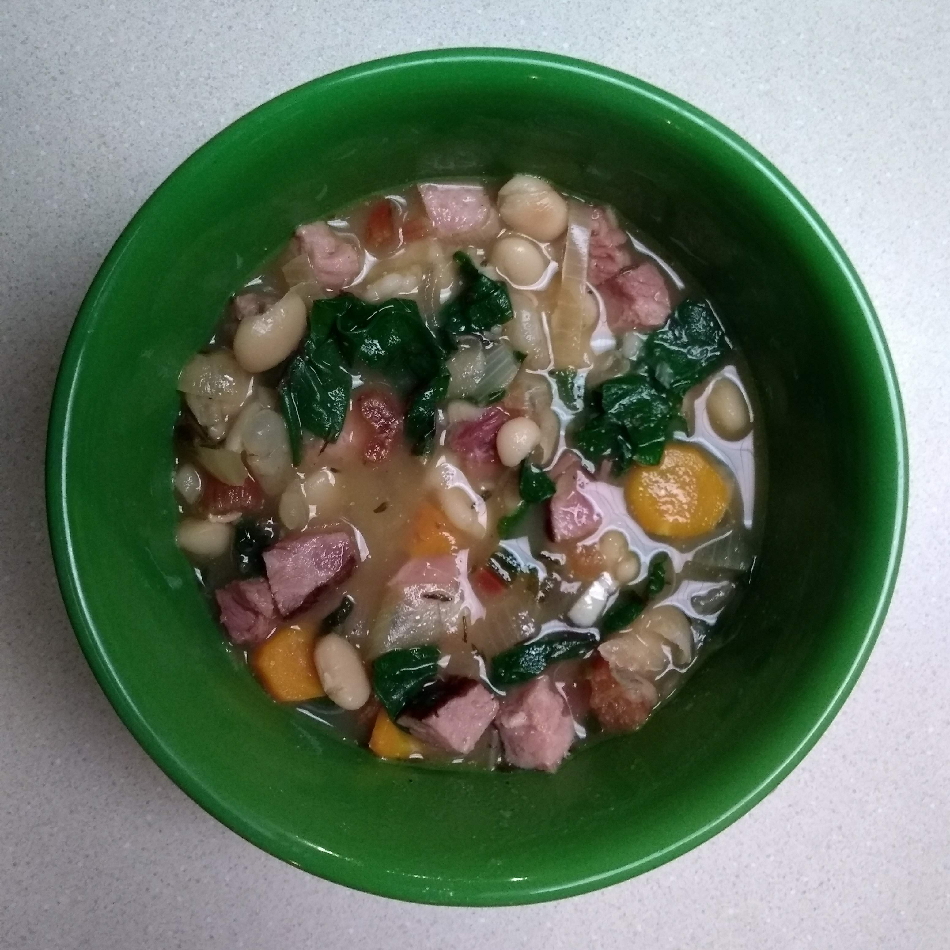 Ham, Bean and Chard Soup Recipe GFDF
