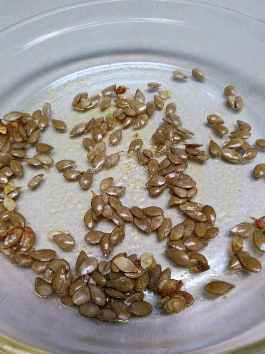 roasted and salted organic butternut squash seeds